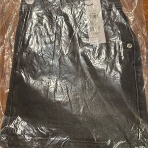 Garage Washed Black Denim Skirt